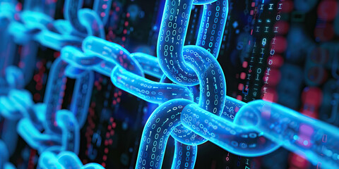 Three-Dimensional Rendering of a Binary Code Chain