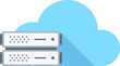 © vasabii - cloud services flat vector web icon