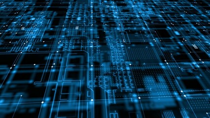 blue color line technology background