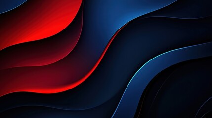 Wall Mural - Abstract background with 3d wave, gradient silk fabric