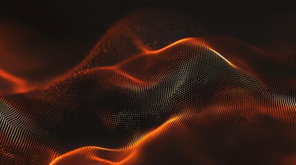 Wall Mural - stock image of a futuristic background featuring glowing neon wave lines, technology, and digital ab