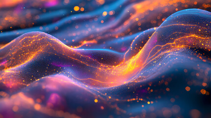 Wall Mural - space, close-up image of the starry night sky with generative ai. starbright. illustration