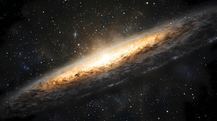 Wall Mural - starry night sky, milky way galaxy with stars and space dust in the universe. starbright. illustrati