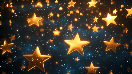Wall Mural - stars in sky, starry night starlight shine of milky way, space cosmic background, starry background 