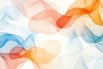 Wall Mural - elegant abstract background with colorful waves in blue and orange, perfect for modern design and cr