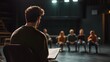 © Farid - Director Reads Script To Actors During Rehearsal