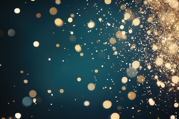 Wall Mural - stunning bokeh background with glittering lights and shimmering particles for photography and design