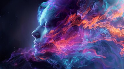Wall Mural - this art will look great in projects related to psychology, meditation or spiritual practices, as we