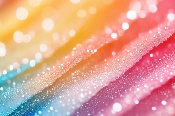 Wall Mural - vibrant abstract background with colorful waves and sparkling bokeh effect for creative designs and 