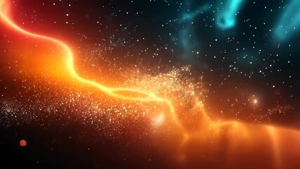 Wall Mural - Cosmic Stream: A Celestial Dance of Light and Stardust