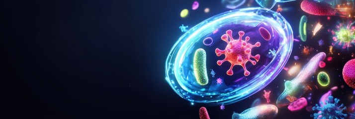 Aufkleber - Shield effectively deflects harmful microbes to ensure safety in a digital environment. Generative AI