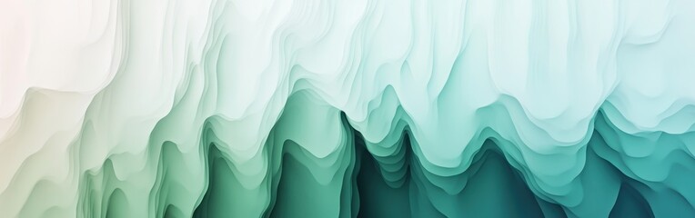 Aufkleber - Serene gradient background transitioning from muted teal to pastel green for calming artistic applications