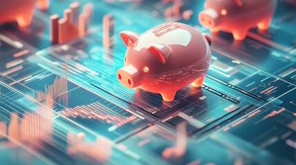 Poster - Exploring secure financial planning with piggy banks and market analytics in a digital landscape