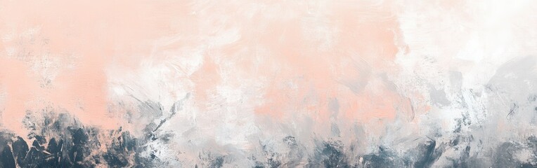 Aufkleber - Soft pastel peach and gray abstract design creating a chaotic and calming atmosphere