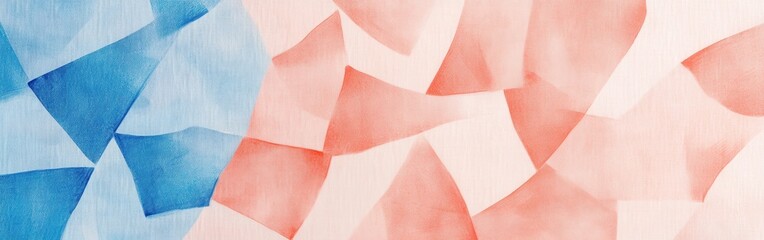 Aufkleber - Minimalist pencil strokes create a serene background in soft hues blending blue and peach for artistic expression