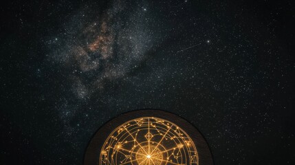 mystic night sky astrology zodiac stars constellations universe background