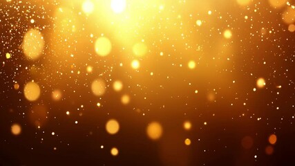 Wall Mural - Golden Bokeh Sparkles