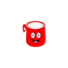 Wall Mural - Mug Smiling Emoticon