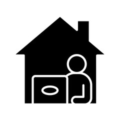 Sticker - Work from home icon