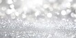 © Nats - Elegant white and silver glitter background perfect for text overlay.