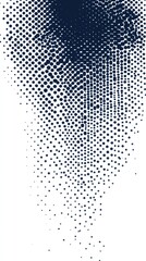 Fototapete - Bold halftone dots create a dynamic pattern in shades of navy blue for modern design aesthetics