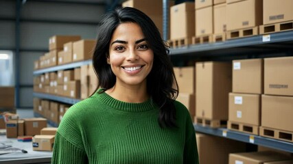 Sticker - The Confident Woman in Warehouse