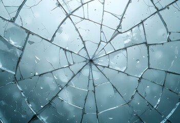 Broken glass texture with detailed cracks