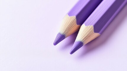Fototapete - Minimalist pencil strokes and dots create a soothing pastel composition with a focus on purple hues and subtle textures