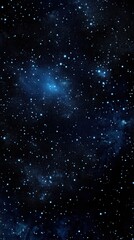 Poster - Vivid cosmic backdrop showcasing deep blues and bright stars in a vast night sky filled with celestial wonders