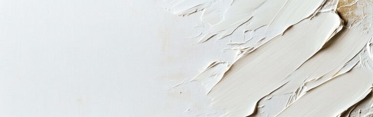 Poster - Soft white canvas with muted gold texture blending seamlessly in an artistic portrayal