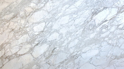 Leinwandbilder - Elegant white marble surface with gray veining, perfect for design