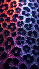 Wall Mural - abstract texture featuring vibrant spots resembling a leopard print in various colors.