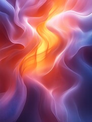 Wall Mural - Abstract swirling vibrant colors. (1)