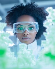 Poster - Innovative Green Tech Engineering African American Woman Urban Planner with Digital City Model - Sustainable City Design for Modern Eco-Friendly Urban Development