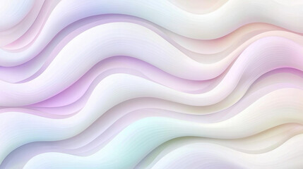Leinwandbilder - Soft pastel waves create soothing abstract background with gentle gradients. Ideal for design projects or calming visuals