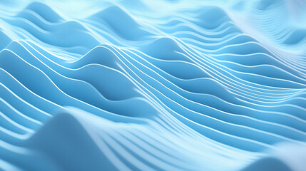 Poster - Soft blue waves create serene and calming abstract background, perfect for various design projects