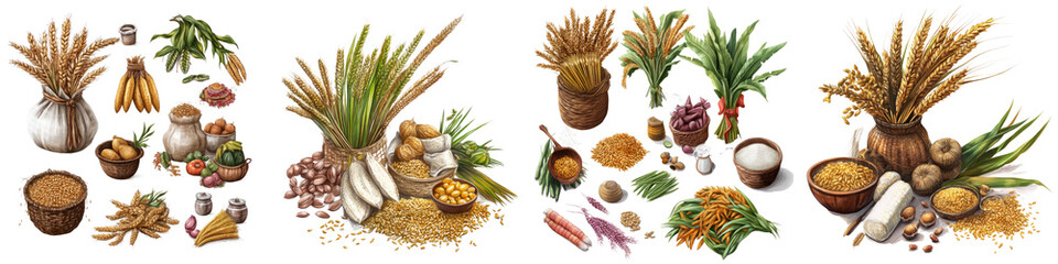 Wall Mural - harvest crops – the crops, like wheat and sugarcane, that are celebrated during the harvest festival