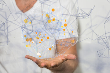 Aufkleber - the Global Network Of People global - neural network exposure digital