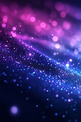 Aufkleber - Vibrant Abstract Tech Background Cyberpunk Colors and Glowing Data Points