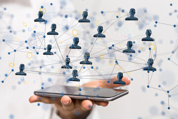 organization chart team concept networking