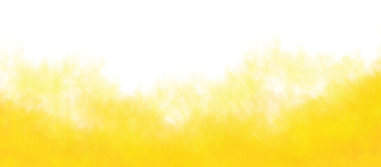 Wall Mural - yellow smoke isolated on transparent white background