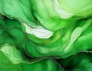 Canvas Print - abstract green watercolor background texture