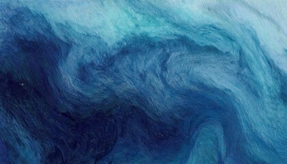 Poster - abstract ocean wave painting in deep blue tones with gradient textures, perfect for wall art, backgrounds, or design inspiration


