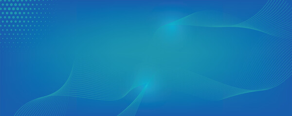Wall Mural - modern blue abstract background with halftone and geometric patterns for business and technology
