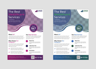 creative modern and simple madical flyer tamplate.