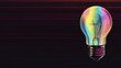 © Popelniushka - Vibrant Light Bulb Banner: Innovative Design for Energy Ideas with Ample Copy Space