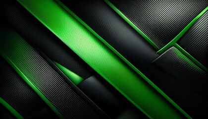 Sticker - green and black carbon fiber background