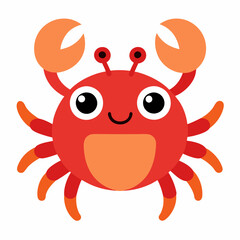 Sticker - crab cartoon character