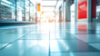 © ruangrit19 - Bright and Blurred Supermarket Floor from Ground Perspective