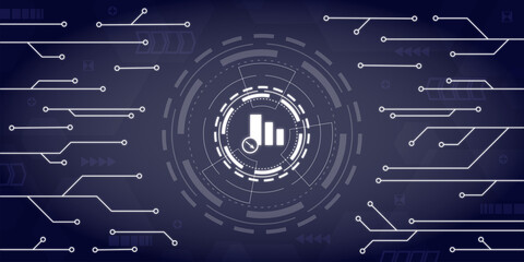 Technology Business Infographic Icon Background